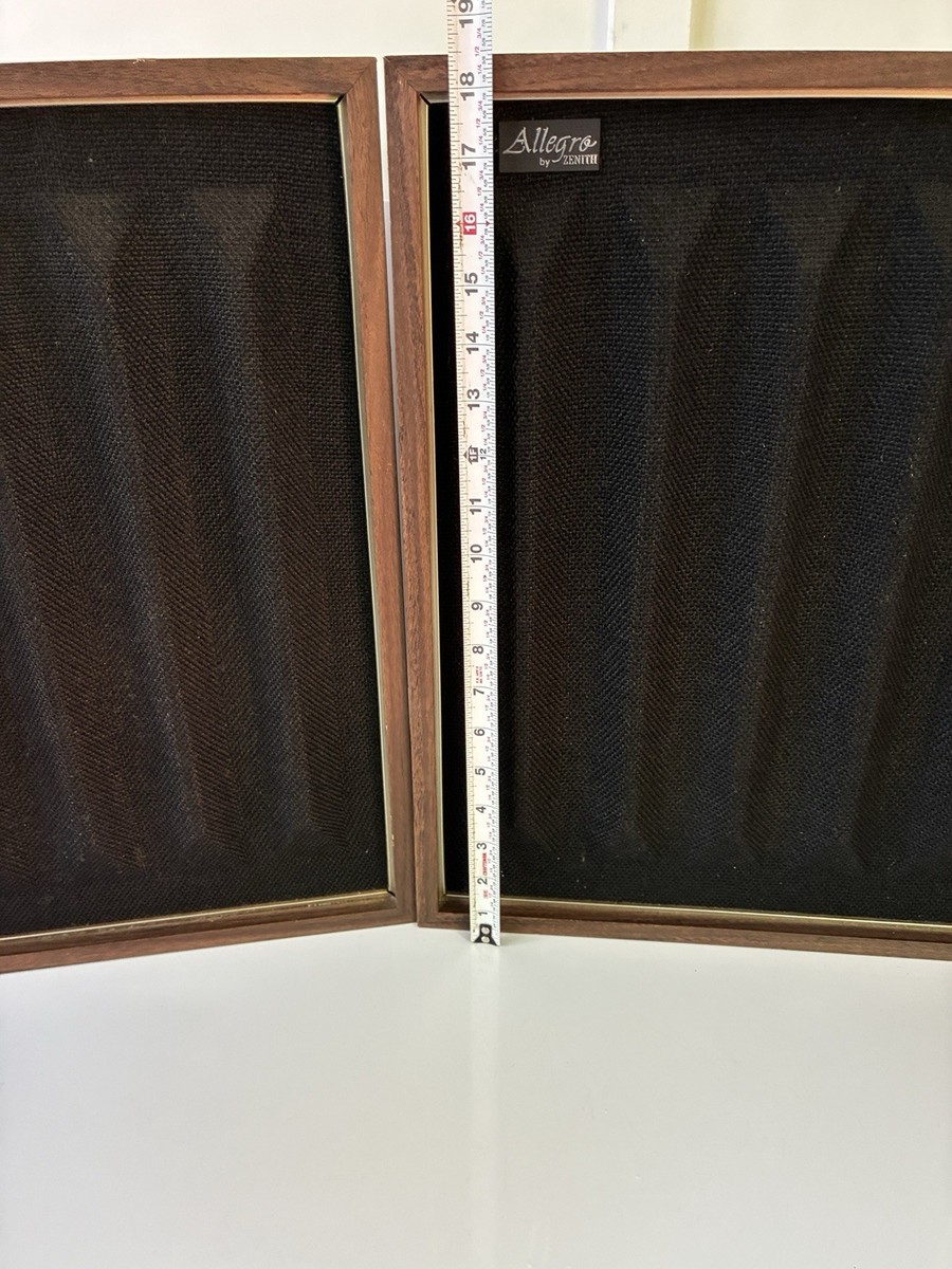 Vintage Zenith allegro speakers d9013W Made In USA Large Speakers