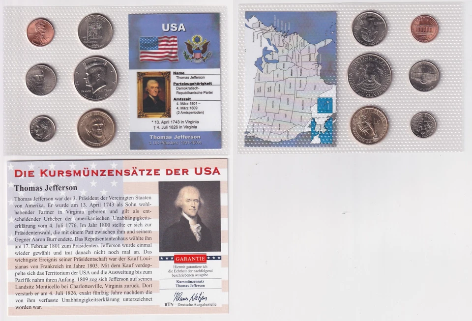Kursmünzsatz Geld der Welt KMS 6 Münzen Vereinigte Staaten von Amerika (162016) - Bild 1 von 1