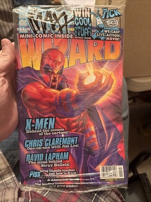 SEALED Wizard Comic Magazine 51 1995 Magneto Cover X-Men promo cards Maxx Kieth