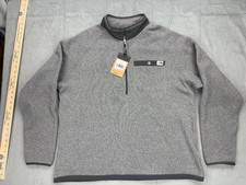 The North Face Gordon Lyons Full Zip Fleece Jacket Coat - Light Grey XL NEW NWT