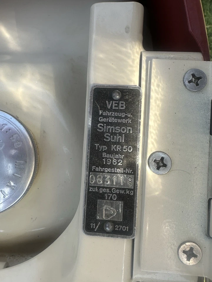 Simson Kr 50 Neuaufbau, BJ 1962 - Bild 2 von 4