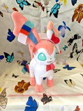 Adorable Anime Shiny Sylveon Soft Stuffed Animals Plush Doll toy 8"