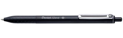 Pentel BX470-A Kugelschreiber iZee, Druckmechanik, Metallclip, 0,5 mm Strichstär