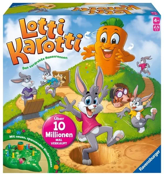 Lotti Karotti - Aktionsspiel Laufspiel Wettlaufspiel für Kinder ab 4 Jahre Da...