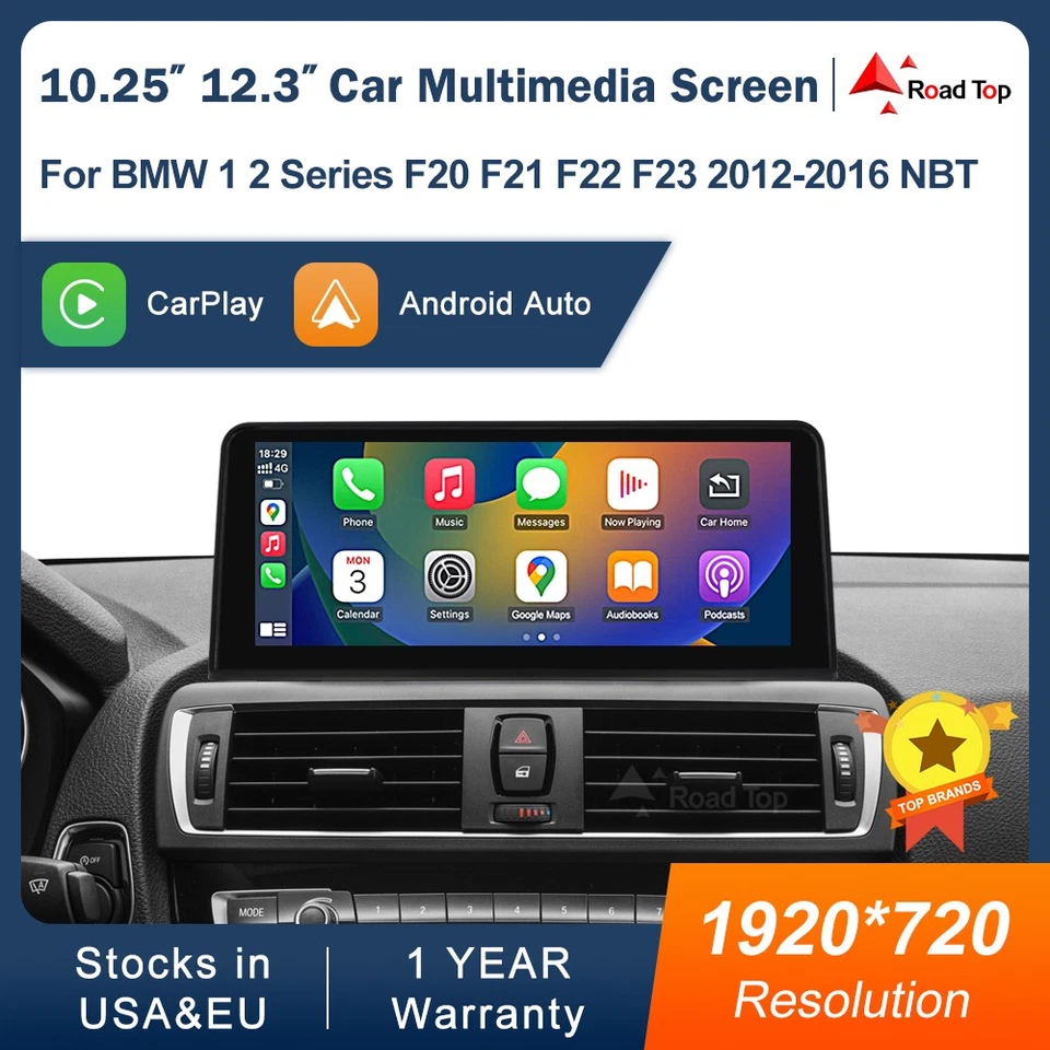 10.25" CarPlay Multimedia Touch Screen Für BMW 1 2 Serie F20 F21 F22 F23 12-2016 - Bild 2 von 4