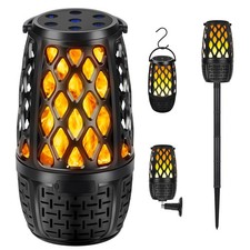 Waterproof Outdoor Speaker Wireless Connection Lantern Flame Speakers Mountable