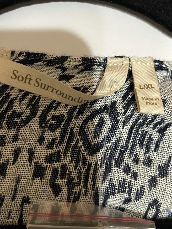 Kimono boho tapiz bordado lentejuelas Soft Surroundings para mujer talla L/XL nuevo sin etiquetas Foto 3 de 4