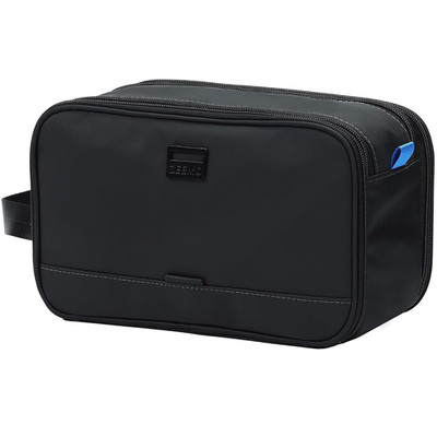 ZEEMO Travel Toiletry Bag for Men, Medium Water-Resistant Double-Sided Full-Open