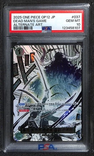 One Piece Dead Man's Game Alternate Art OP12-037 Japanese PSA 10
