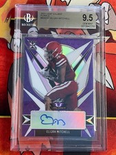 Elijah Mitchell Beckett 9.5 2021 Leaf Valiant /25 Purple #BA-EM1 (AU, RC)