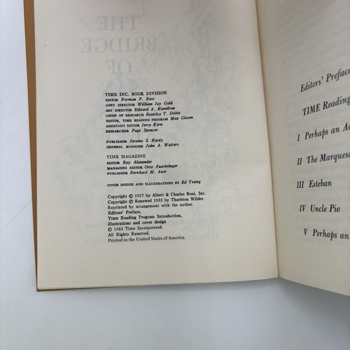 The Bridge Of San Luis Rey by Thornton Wilder 1963 Time Special Ed. Paperback - Foto 3 di 12