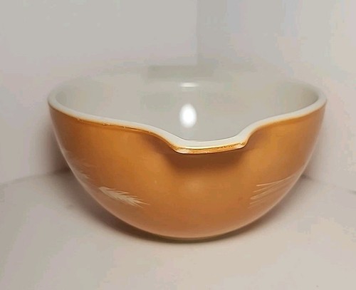 Pyrex Autumn Harvest Wheat 441 Cinderella Mixing Bowl 750ml Orange Vintage-aa - Picture 6 of 12