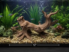 Driftwood Stump Large for Aquarium or Terrarium Fake Wood Faux