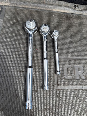 #ad Rare 3pc Sears Craftsman Nos Tri Wing Ratchet Set 1 2” 43797 3 8 43796 1 4 43795 $89.99