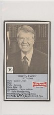 1992 Little Debbie Presidents Jimmy Carter #39 q2s
