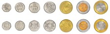 Botswana 5 Thebe - 5 Pula 7 Pieces Set, 2013-2016, KM #31-37, Mint