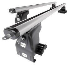 Alu Dachträger für Toyota Avensis mk II Liftback (2003-2008) A silbern