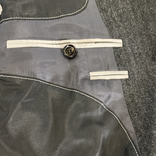 HUGO BOSS Men's XL Jacket 100% Wool Harper1 Grey Half Lined Light Size US 42R - Picture 8 of 14