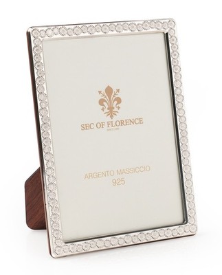 6x4'' in Hallmarked Solid 925 Sterling Silver Photo Frame Wood Back 7380/10×15 US