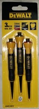 DeWalt 3 Piece Steel Nail Punch Set – Black & Yellow