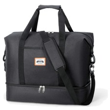 Reisetasche Damen Schwarz 32L Wasserabweisend Weekender Handgepäck