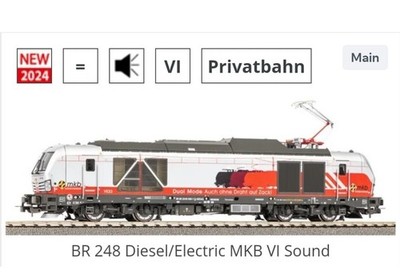 Piko BR 248 Diesel/Electric Locomotive 51165 HO Scale DCC sound