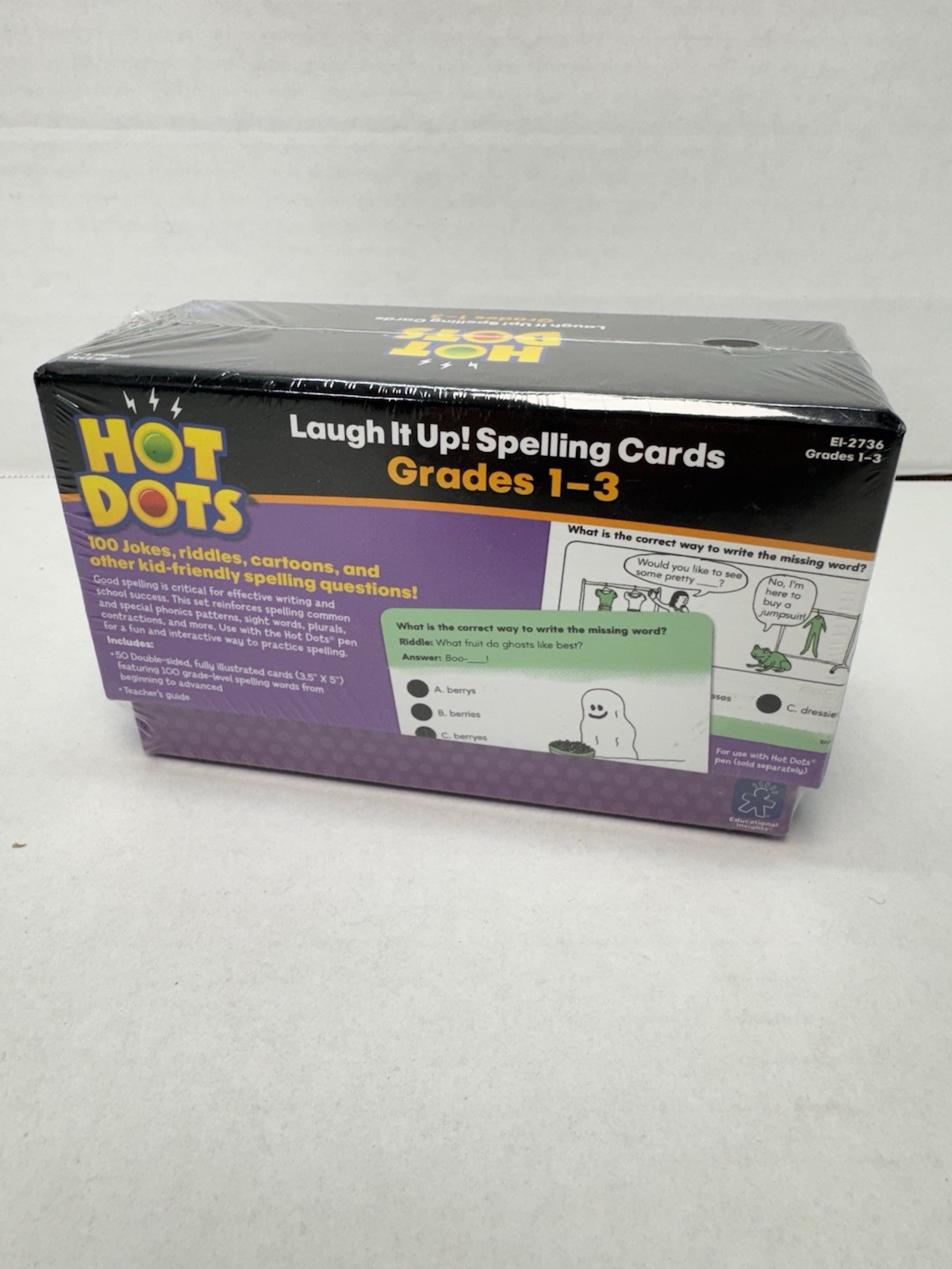 Hot Dots Academic Spelling  Cards Grades 1-3 Educational Insights New Sealed