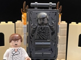 LEGO Han Solo Minifigure With Carbonite Block Star Wars 75060 sw0612 sw0714 