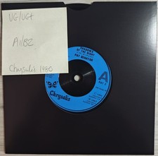 Pat Benatar Shadows Of The Night Vinyl Record 7" VG/VG+ PAT 2 1985