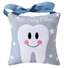 Tooth Fairy Pillow with Pocket for Kids, Includes Ribbon. Brand New!