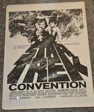 1975 Międzynarodowa konwencja Star Trek The Americana Hotel Poster Enterprise