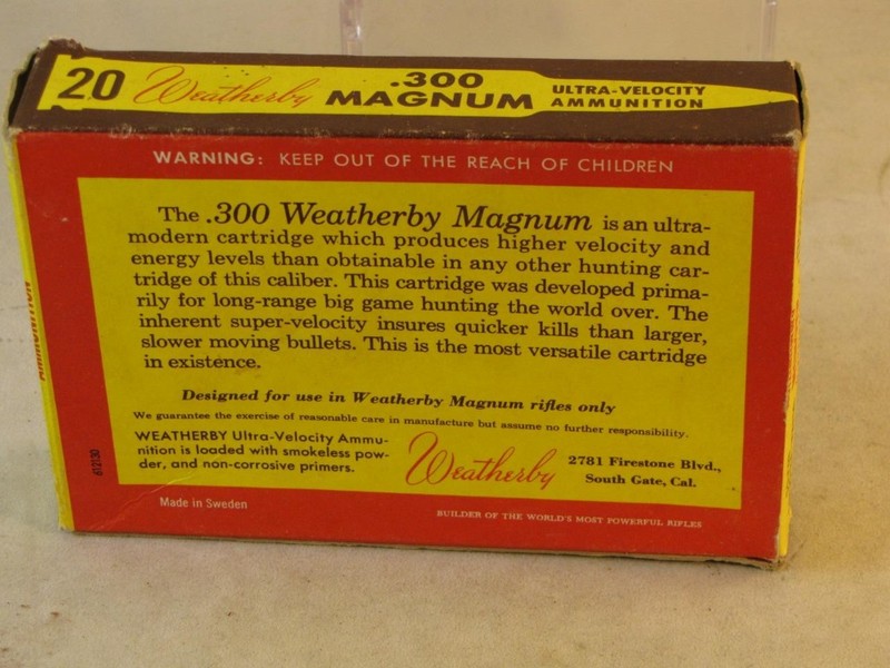 WEATHERBY RIFLE SHELL BOX DECOYS