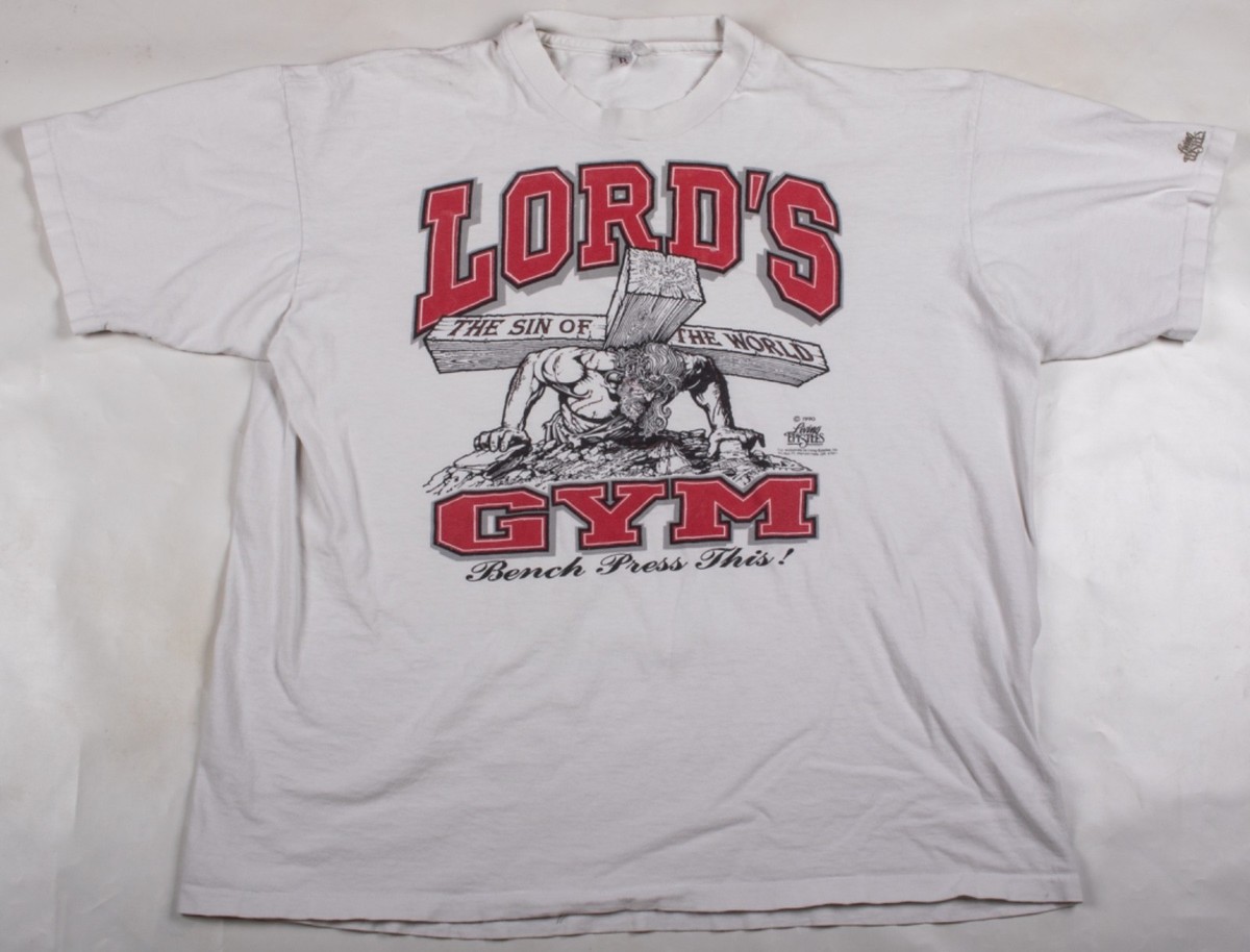 Vintage 1990 Lord's Gym Jesus Living Epistles Light Distressed