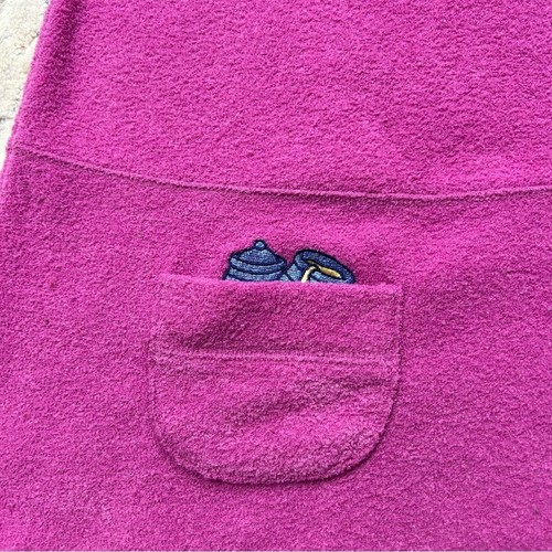 Vintage POOH 90s Rumbly In My Tumbly Purple Soft Polyester Fleece Dress 6x - Picture 3 of 6