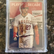2020 Topps #MT-23 Mike Trout Topps Player of the Decade: Mike Trout /299