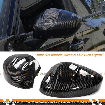 For 23-26 Acura Integra MU Style Carbon Fiber Replacement Side Mirror Cover Caps