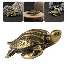 Solid Copper Turtle Sculpture Ornaments Brass Animal Statue Longevity Turtle