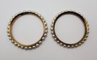 Vintage Faux Pearl Wired Bracelet Gold tone Bangle — photo 5