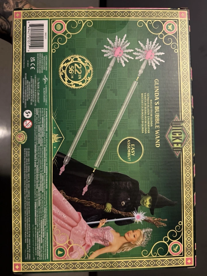 GLINDA'S BUBBLE 22" VARITA Película Malvada Vestir BUENA BRUJA Navidad 2024 ¡NUEVO!! Foto 2 de 2