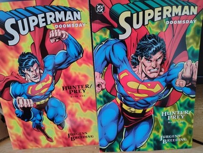 SUPERMAN DOOMSDAY HUNTER PREY BOOK s 1-2 extra sized comic DC Dan Jurgens