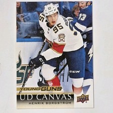2018-19 Upper Deck - Ud Canvas Young Guns Henrik Borgstrom #C104 (RC)