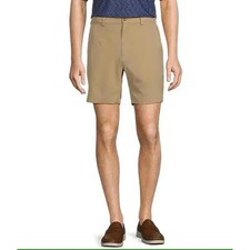 Roundtree Yorke Performance Flat Front 8" Inseam Shorts - NWT New