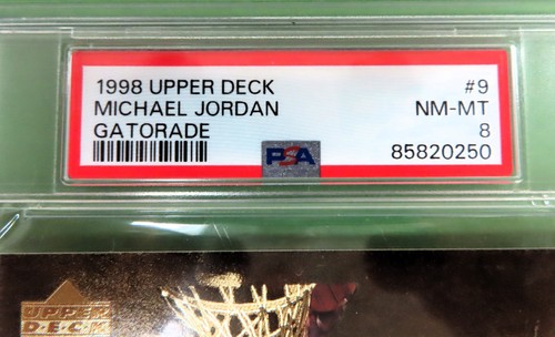 1998 Upper Deck MICHAEL JORDAN GATORADE #9 1993 Facsimile Auto BULLS GOAT - Picture 2 of 3