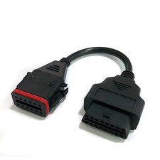 Obd2 Diagnostic Cable For Komatsu 12 Pin Cummins Inline6 Adapter Cable...