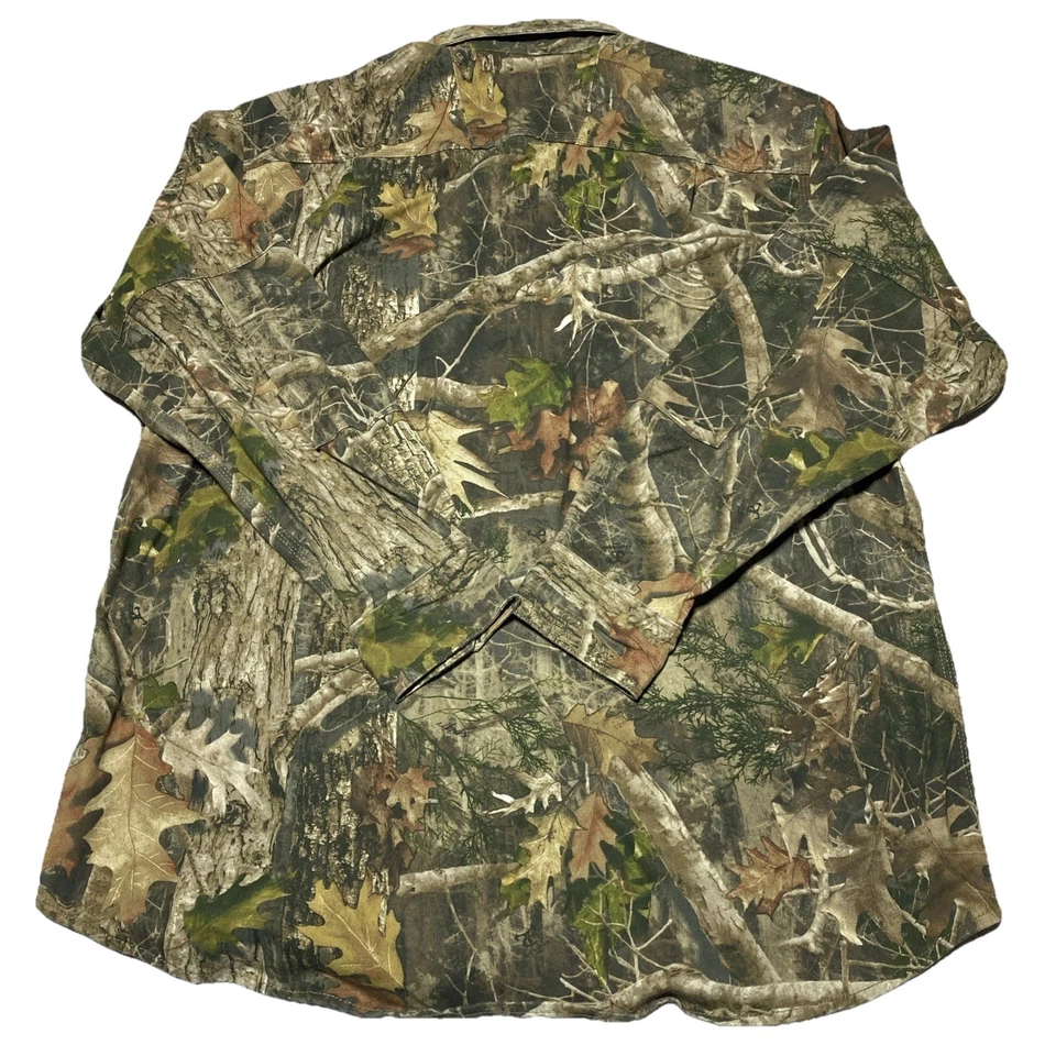 Redhead Shirt Mens Extra Large Camouflage Silent Hide True Timber Hunting Quiet - Image 3 of 4