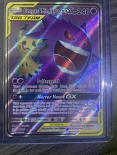 Pokemon TCG Gengar & Mimikyu GX 164/181 Sm-Team Up Ultra Rare Holo (Damaged) on eBay