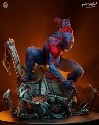Spider-Man 2099 1:6 Scale Unpainted Resin Garage Kit | Marvel Future Hero Model