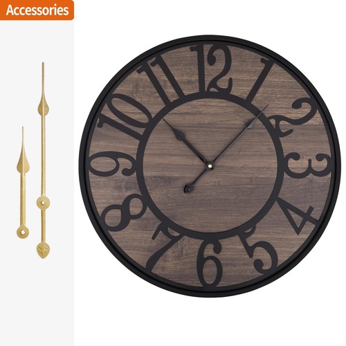 LEIKE Large Wall Clock,Silent,Non Ticking,Battery Operated Round Modern Big W... - Picture 5 of 7