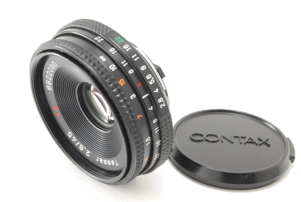 [Casi MINT]  Montura Contax Carl Zeiss Tessar T* 45mm f/2.8 MMJ C/Y Desde JAPÓN Foto 3 de 4