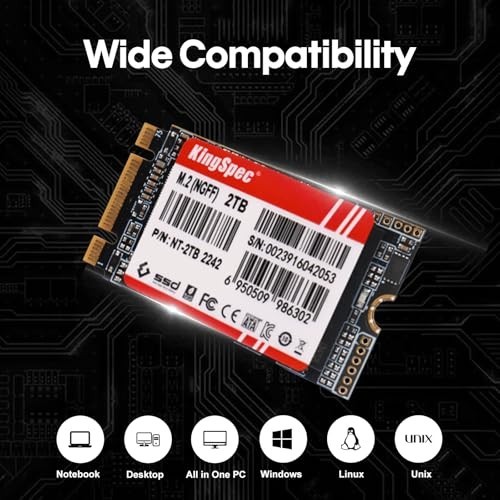 128GB M.2 2242 SATA SSD - Internal Solid State Drive for Ultrabook